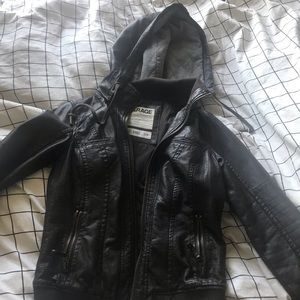 Leather Bomber Jacket